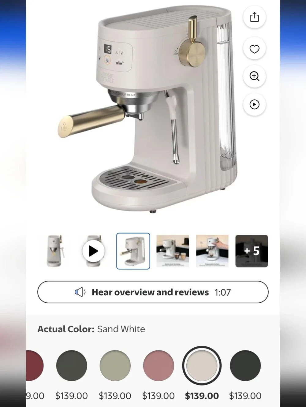 Thyme & Table Mini Expresso Machine